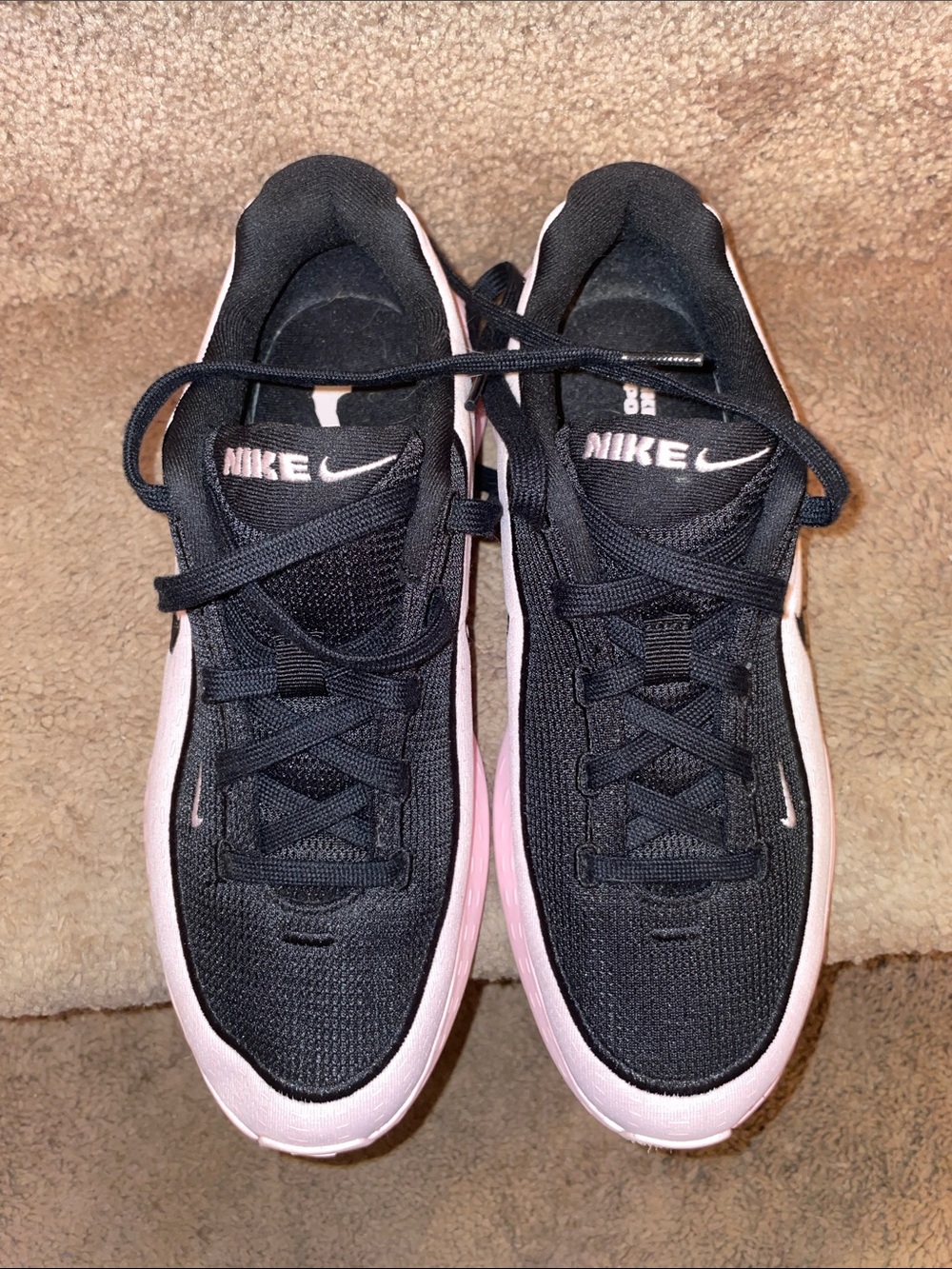 Nike Women’s Uplift SC Black and Light Pink Running Sneakers - Picture 6 of 8